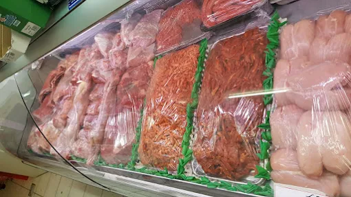 Vers vlees van de markt